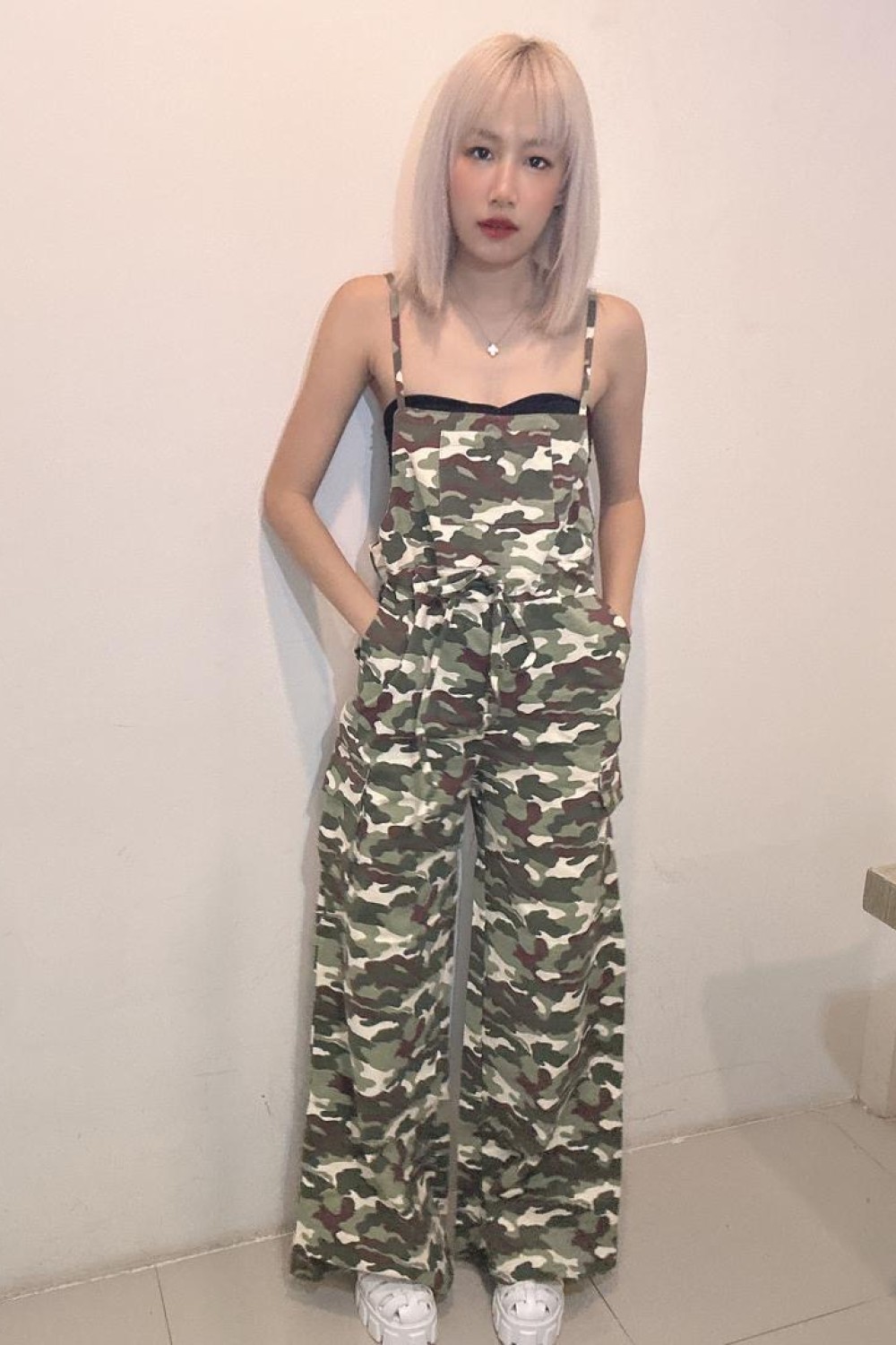 迷彩吊带长裤 套装 