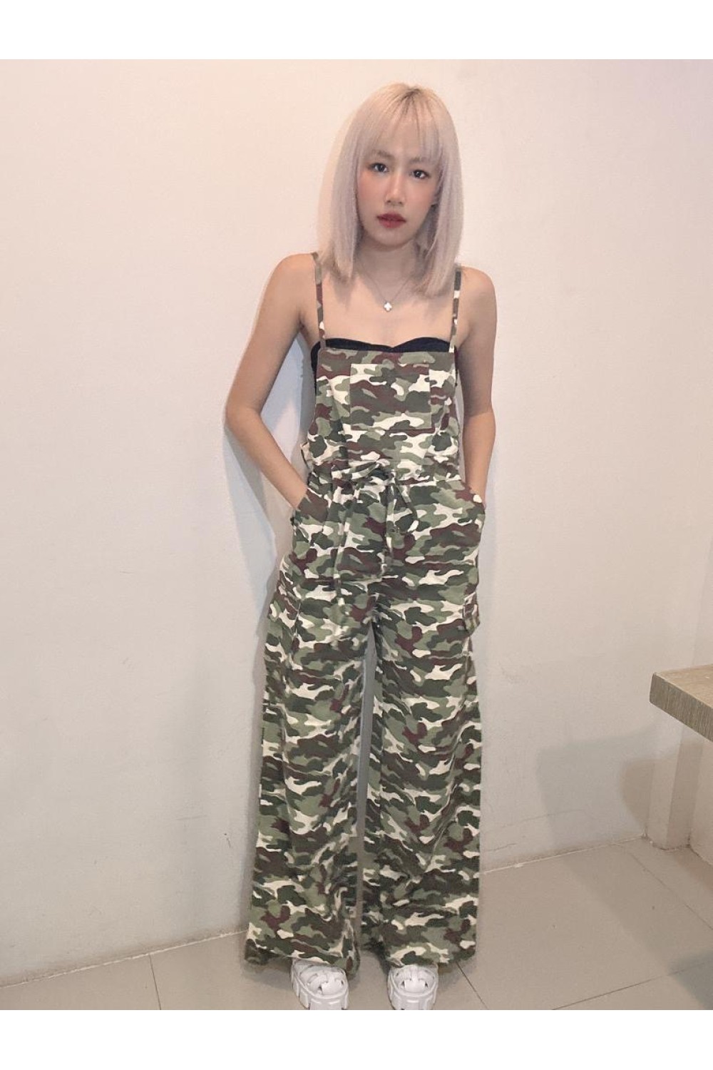 迷彩吊带长裤 套装 