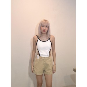 露腰连体吊带