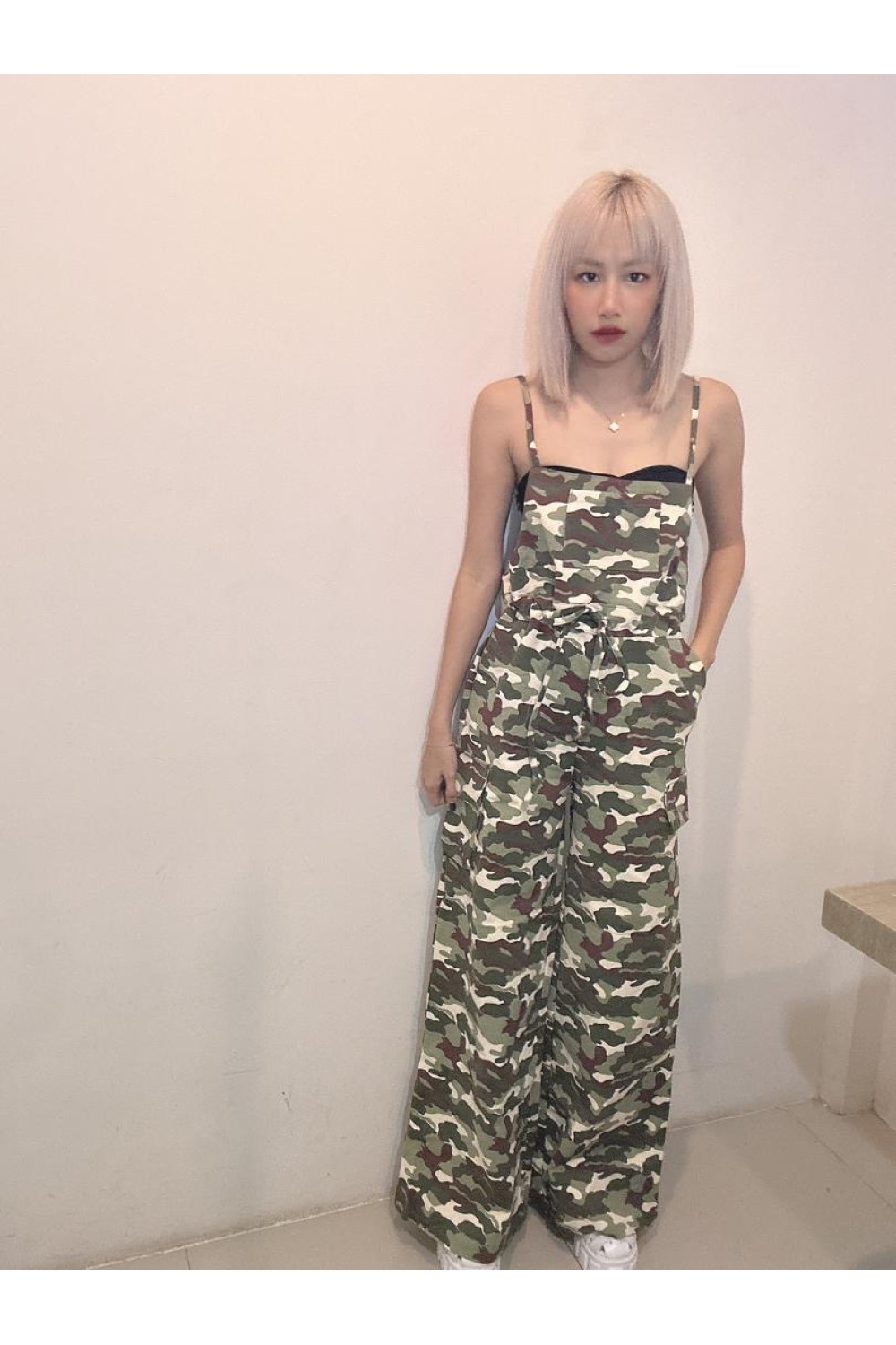 迷彩吊带长裤 套装 