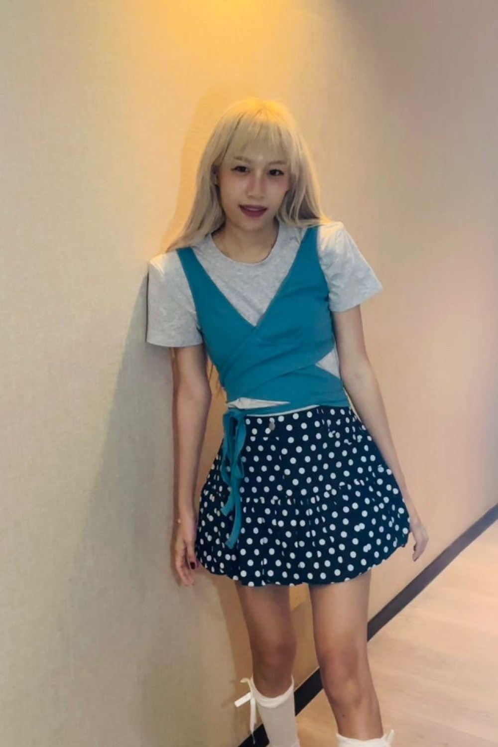 休闲绑带两件套