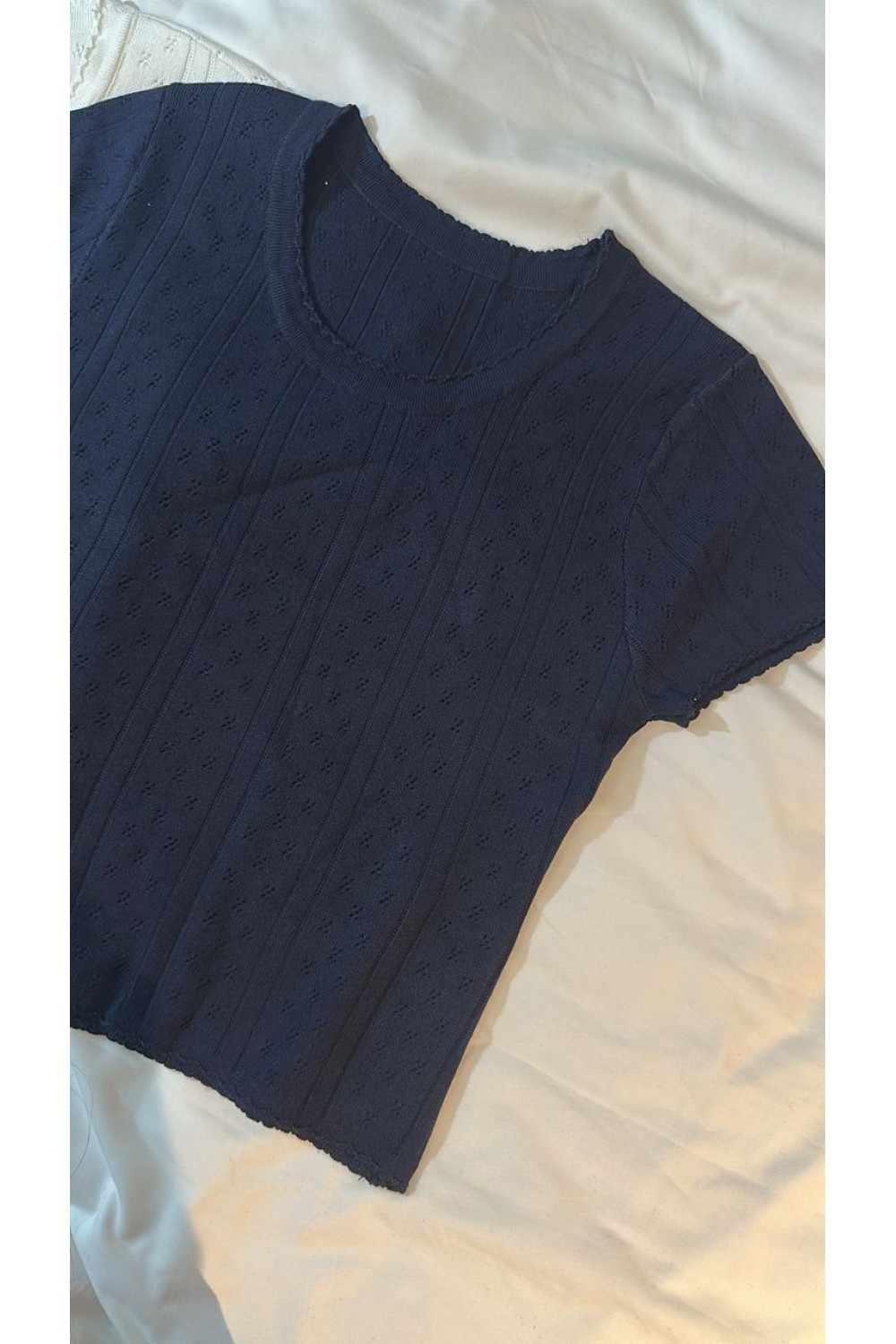 田园风针织上衣