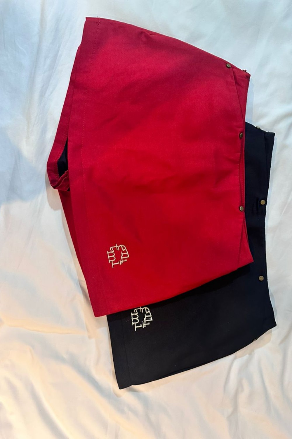 刺绣辣妹短裙 红色