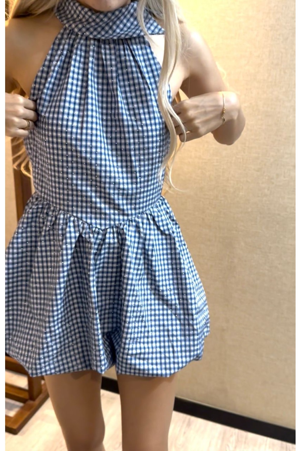 气质碎砖连体裙 