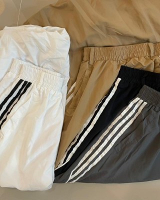 运动风口袋长裙