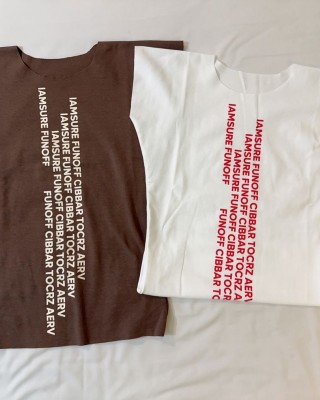 美式字母短袖T 白色