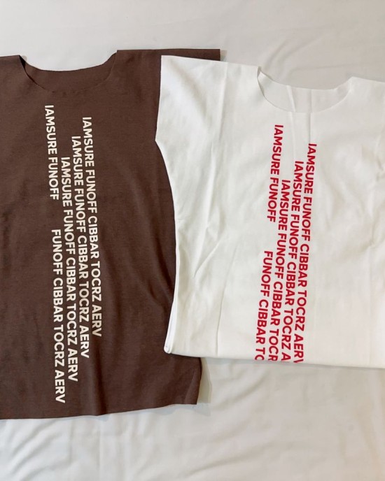 美式字母短袖T 白色