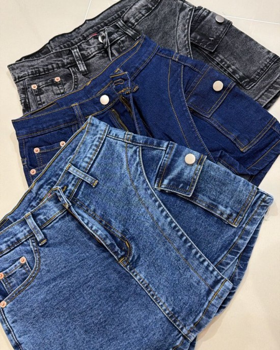 不规则设计裤裙 灰色