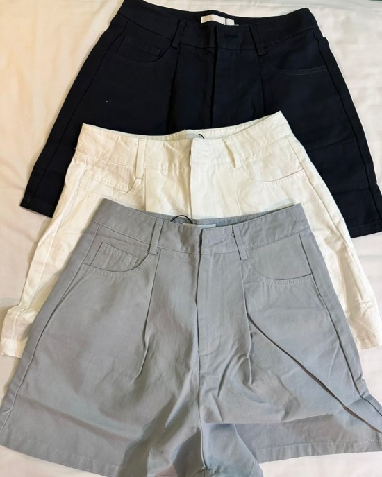 棉麻A字裤 白色