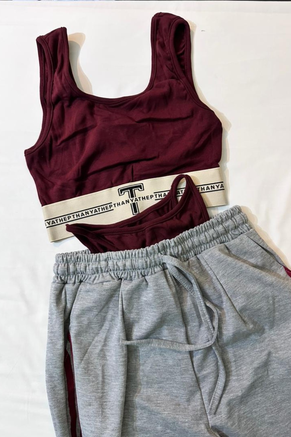 欧美风运动套装 