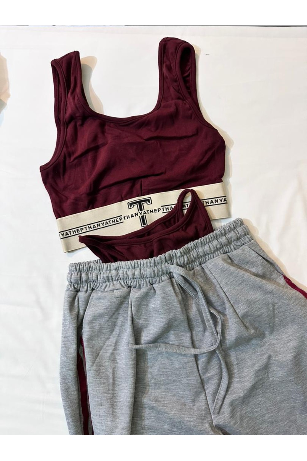 欧美风运动套装 