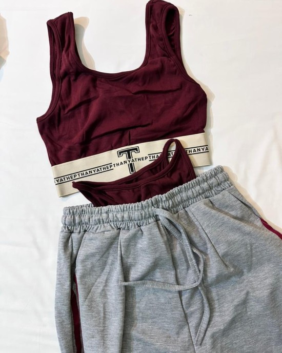 欧美风运动套装 