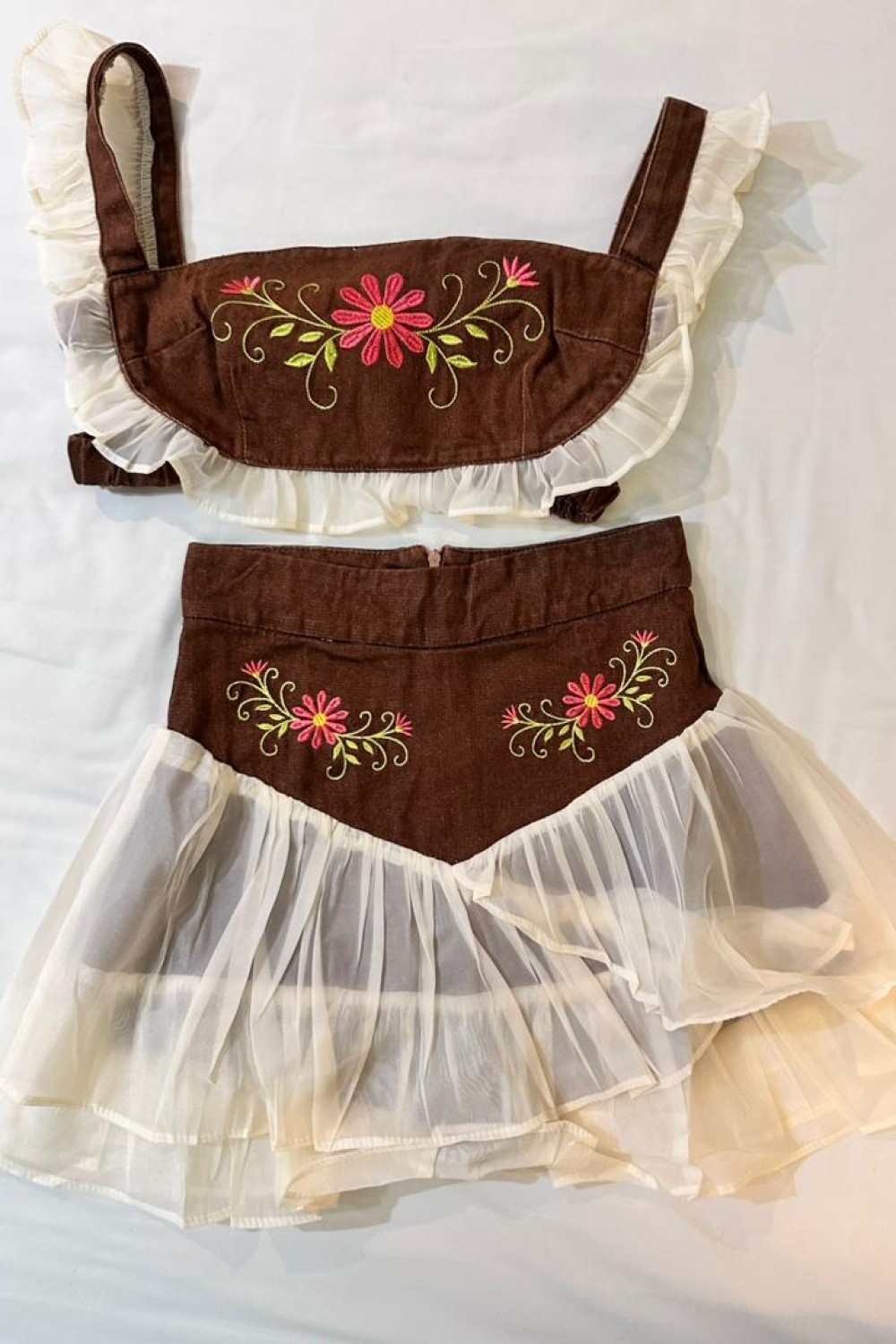 田园风咖色套装 