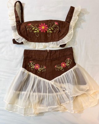 田园风咖色套装 