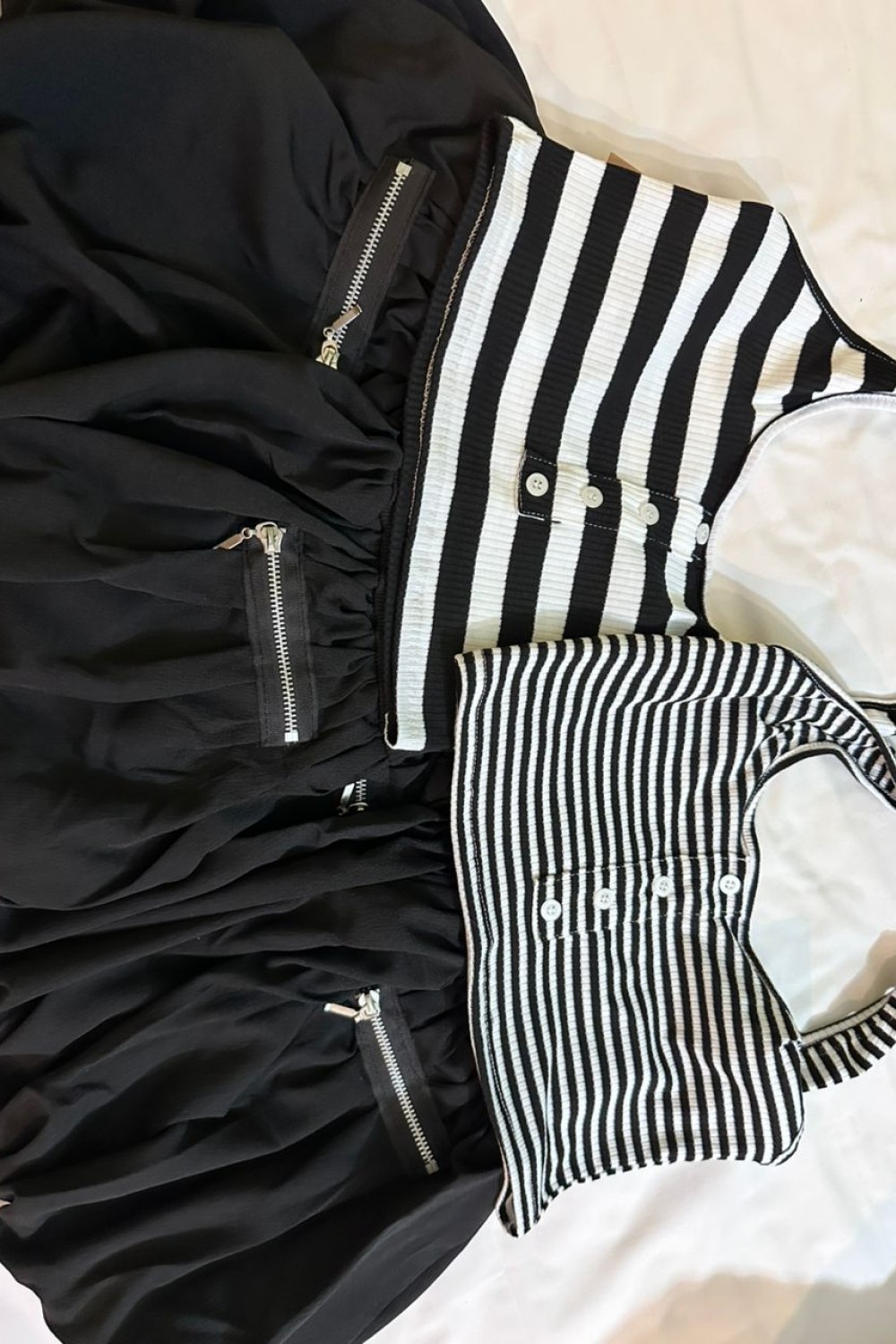 线条挂脖套装 A 粗线条