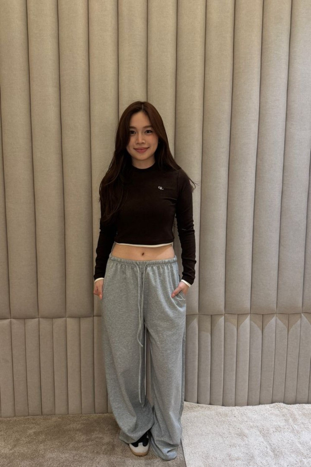 G家咖色长袖上衣