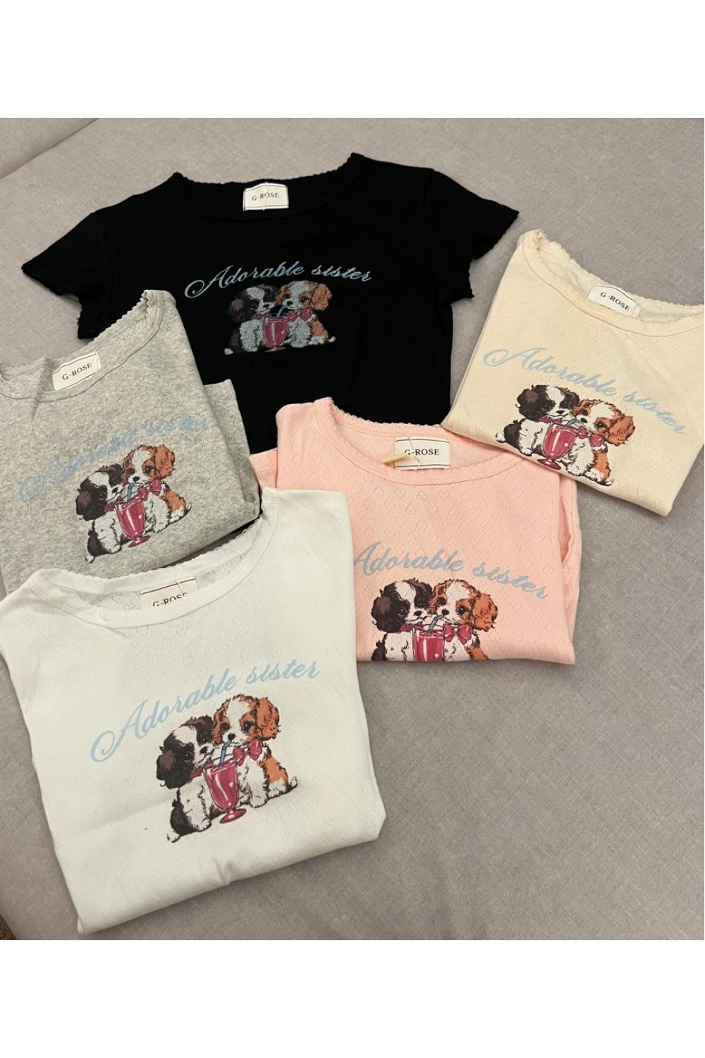 爱心洞洞小狗上衣