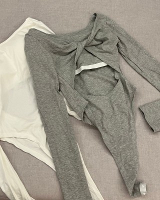 小心机露背连体衣