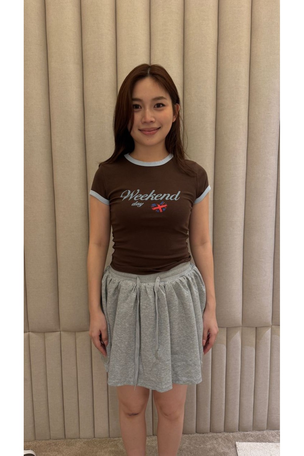 Weekend 圆领撞色T 