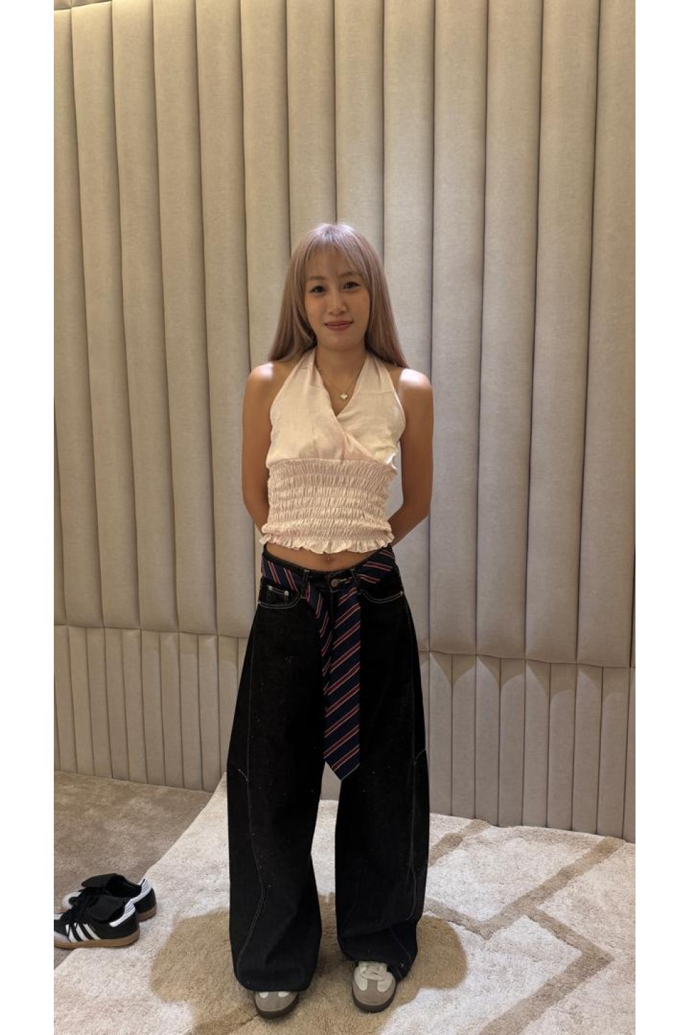 牛仔刀子裤 蓝色