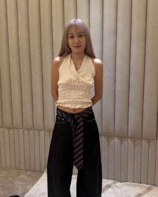 牛仔刀子裤 黑色