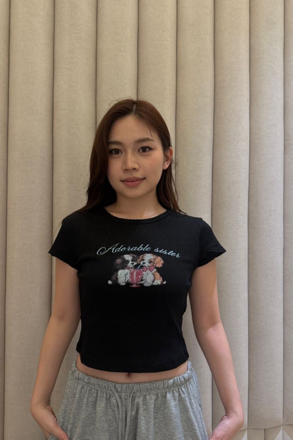 爱心洞洞小狗上衣