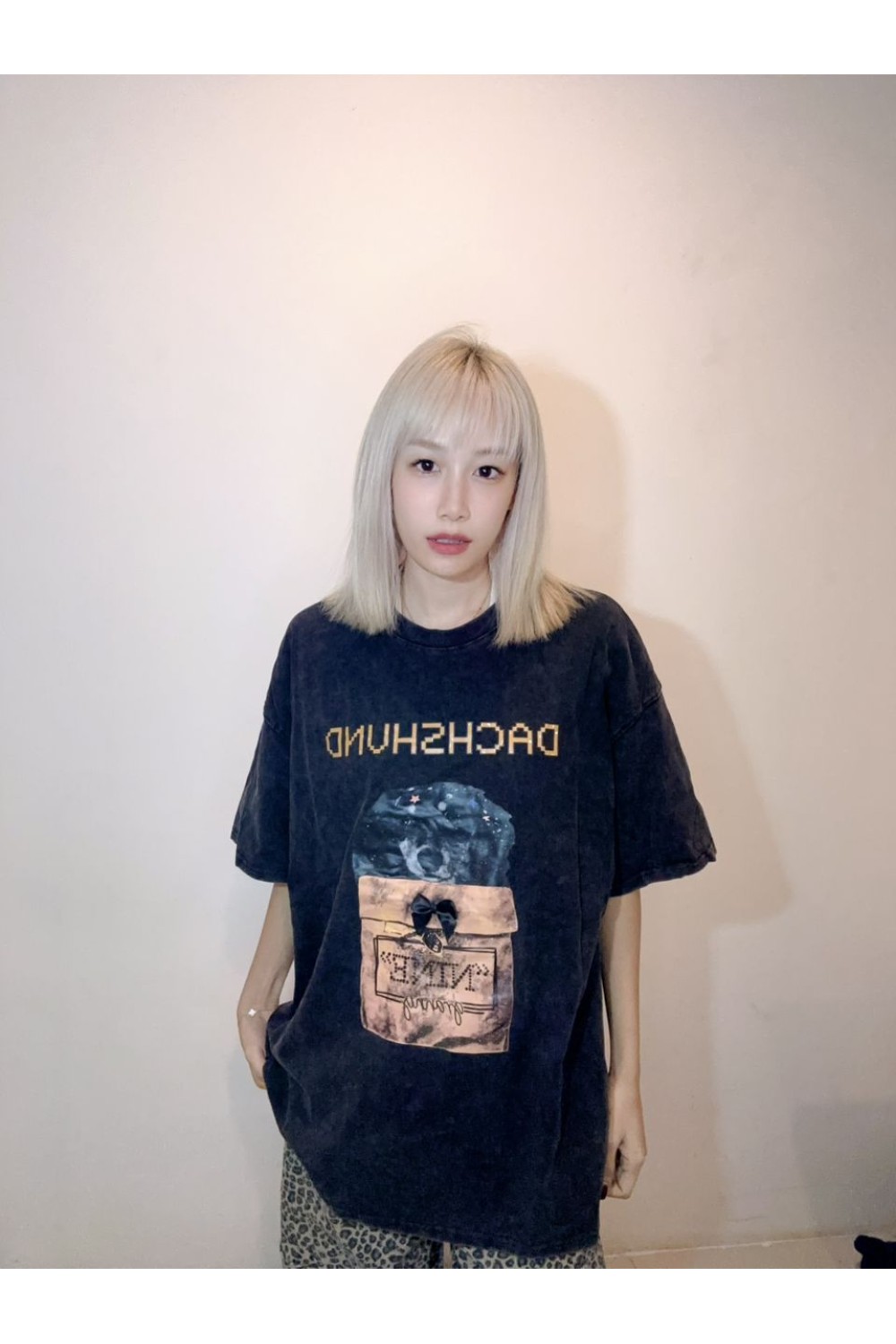 礼物小狗Oversize T