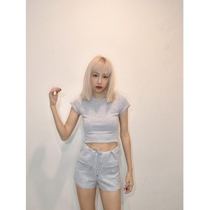 美式修身短裤