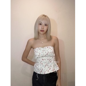 碎花款抹胸
