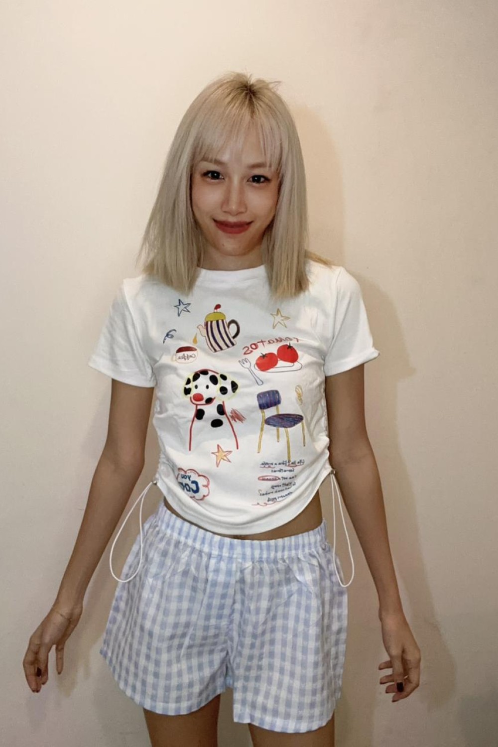 斑点狗收腰上衣