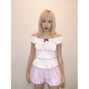 夏日线条裤