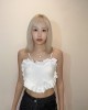 爱心吊带裹胸上衣