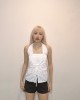 波点V领挂脖