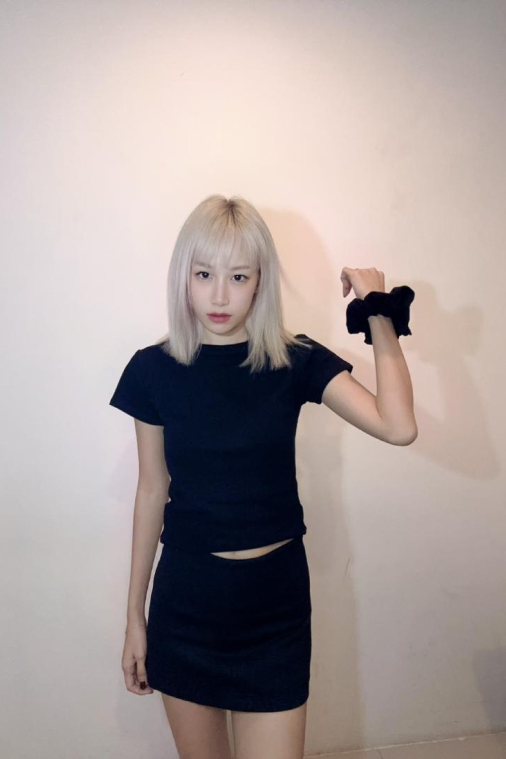 简约纯色套装 附发带