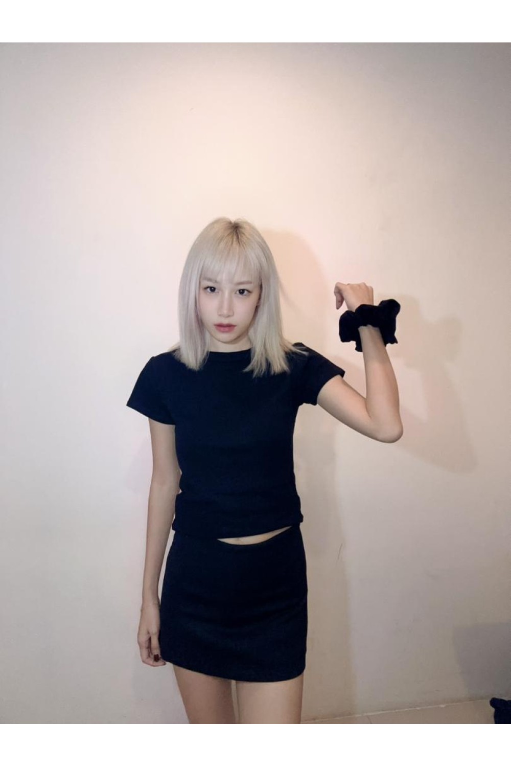 简约纯色套装 附发带