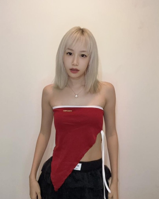平口绑带上衣