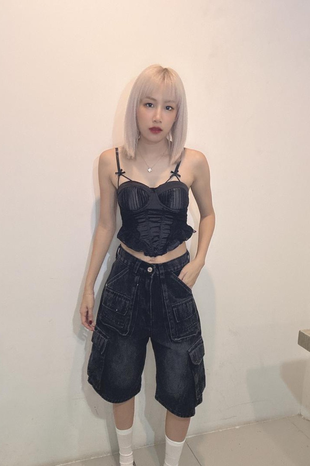 工装五分裤 黑色