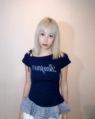 不规则格子修身上衣