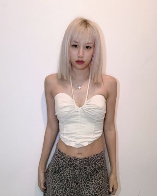 两穿抹胸上衣 杏色