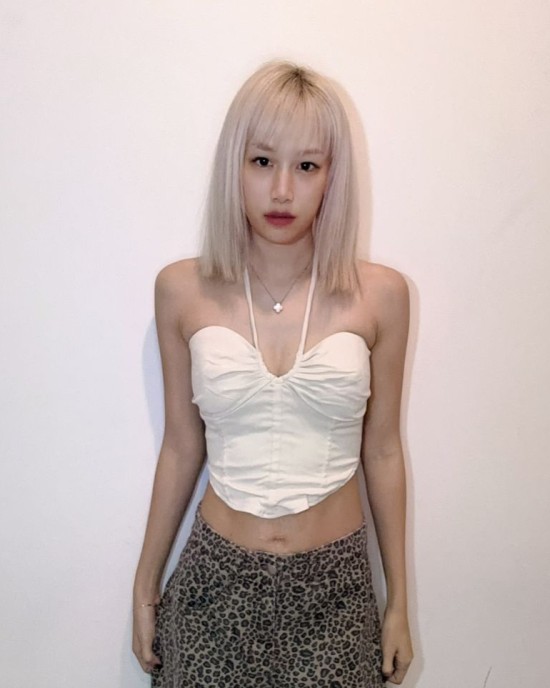 两穿抹胸上衣 杏色
