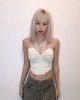 两穿抹胸上衣 杏色