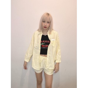 糖果色线条两件套