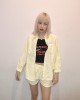 糖果色线条两件套