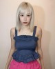 花瓣形吊带上衣