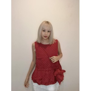 波点小包背心