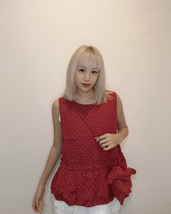 波点小包背心