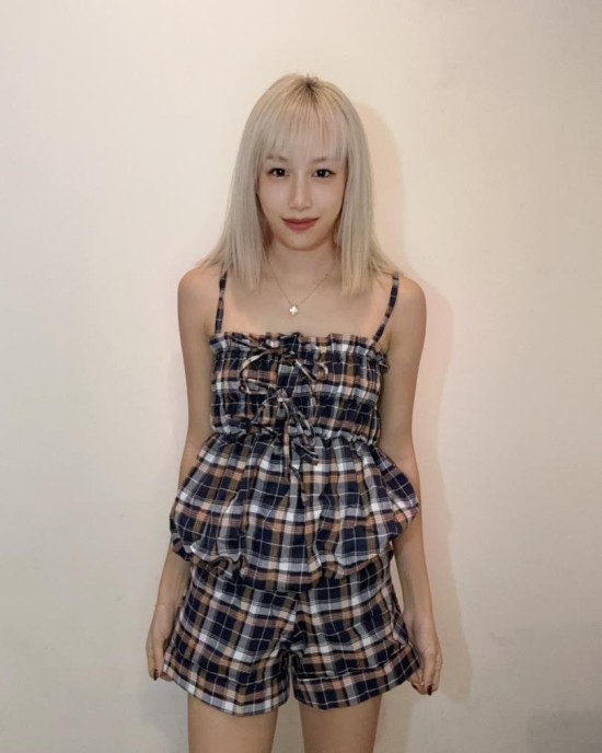 甜美格子套装 