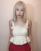 花瓣形吊带上衣