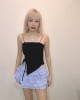 格子蛋糕短裙 