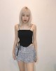 格子蛋糕短裙 